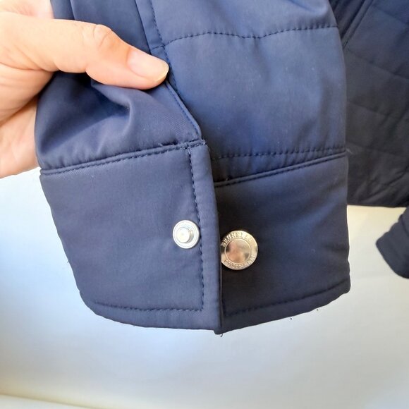 Brunello Cucinelli Quilted Nylon Shirt Jacket – Size M, Navy - Picture 7 of 14